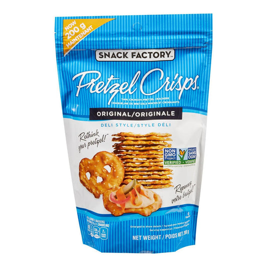 Snack Factory Pretzel Crisps Original, 200 g