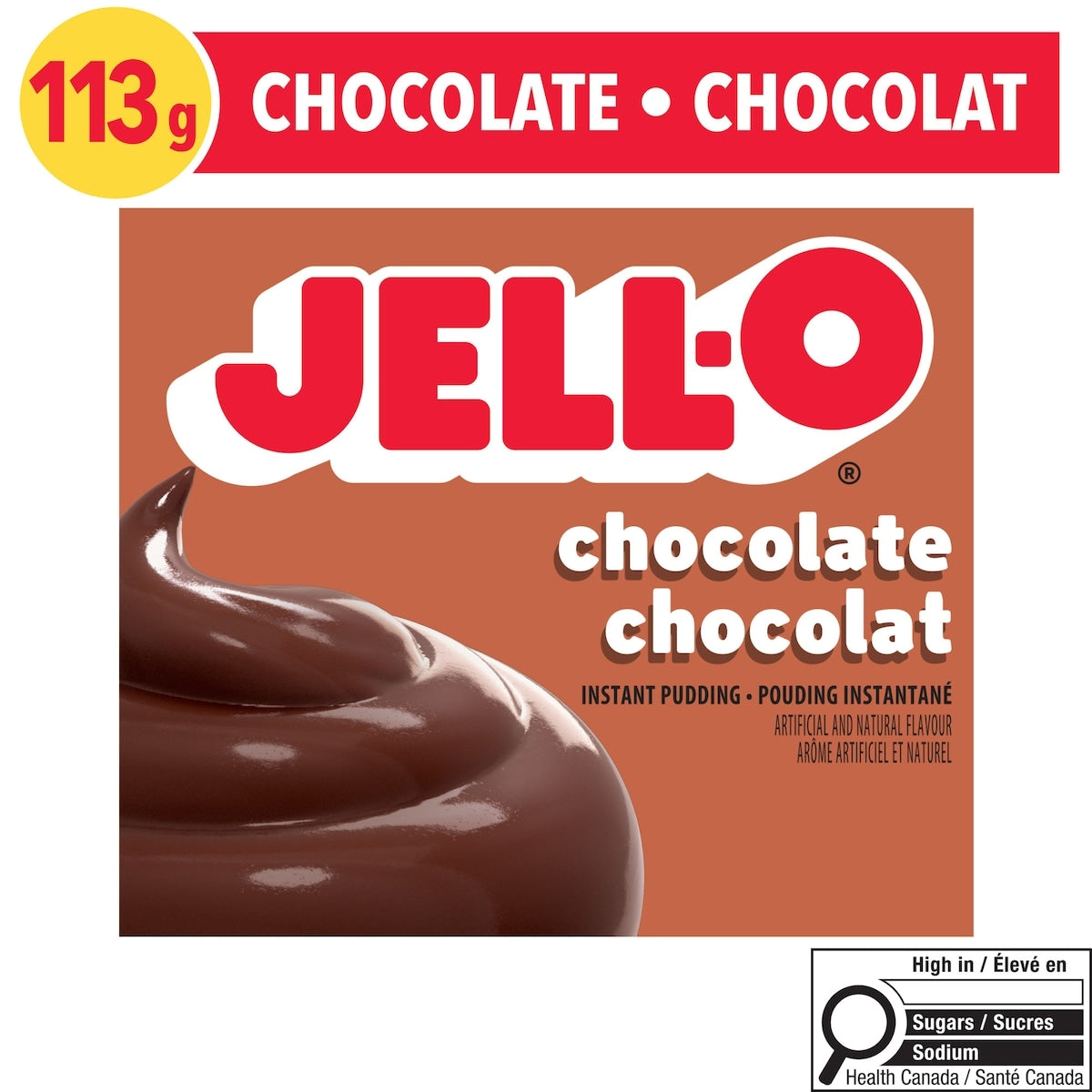Jell-O Chocolate Instant Pudding Mix, 113 g