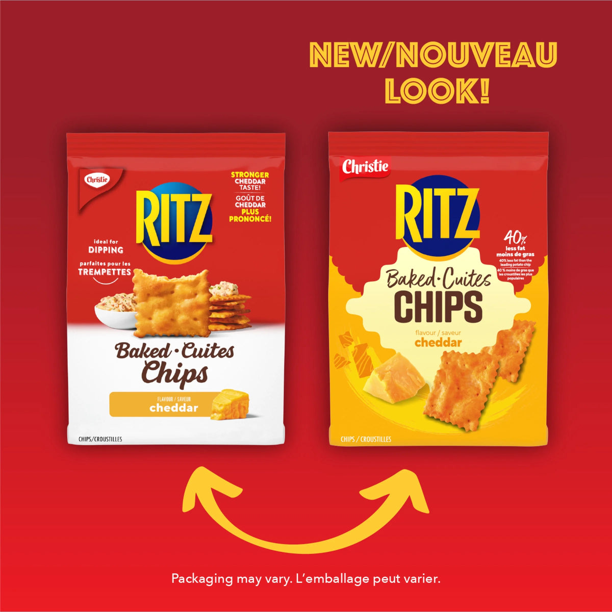Christie Ritz Baked Chips Cheddar, 240 g