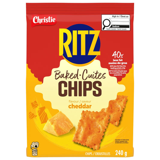Christie Ritz Baked Chips Cheddar, 240 g