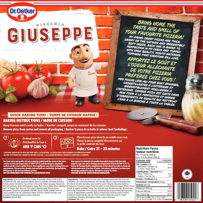 Dr. Oetker Giuseppe Pizzeria Rising Crust Deluxe Pizza, 785 g