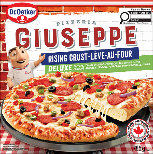 Dr. Oetker Giuseppe Pizzeria Rising Crust Deluxe Pizza, 785 g