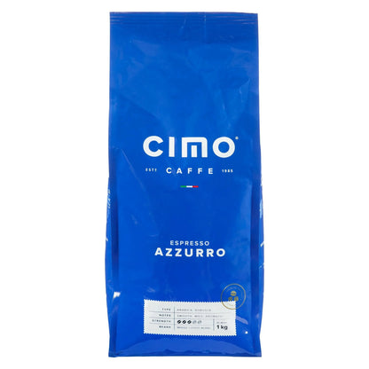 Caffe Cimo Espresso Azzurro Medium Roast Coffee, 1 kg