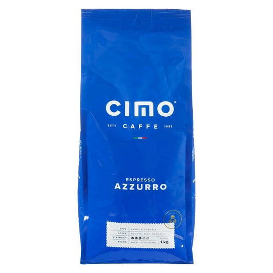 Caffe Cimo Espresso Azzurro Medium Roast Coffee, 1 kg