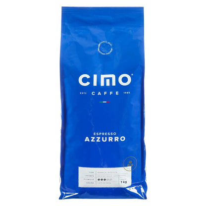 Caffe Cimo Espresso Azzurro Medium Roast Coffee, 1 kg