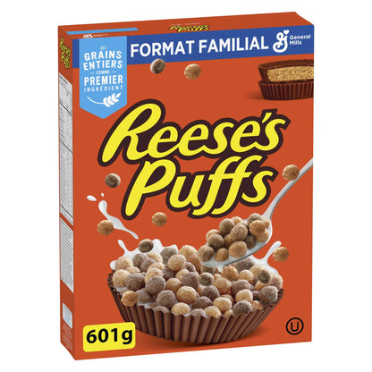 Reese's Puffs Peanut Butter and Chocolate Cereal, 601 g