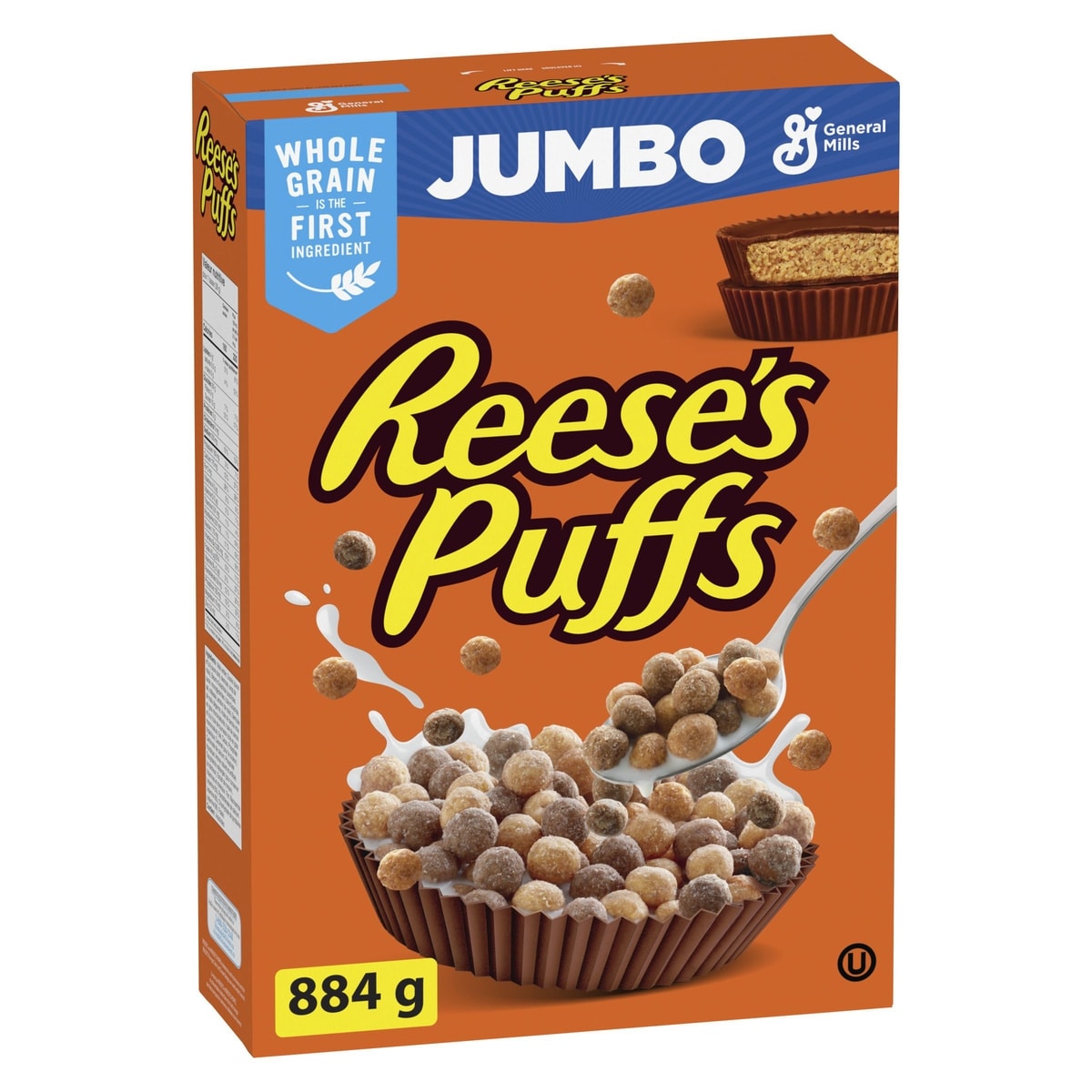 General Mills Reese's Puffs Breakfast Cereal, Peanut Butter Chocolate, 884 g