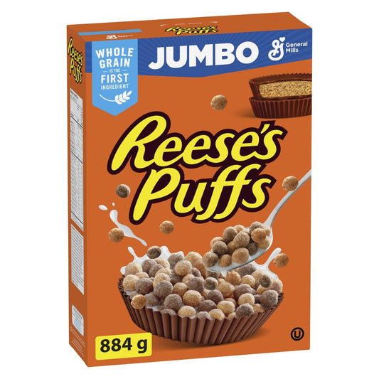 General Mills Reese's Puffs Breakfast Cereal, Peanut Butter Chocolate, 884 g