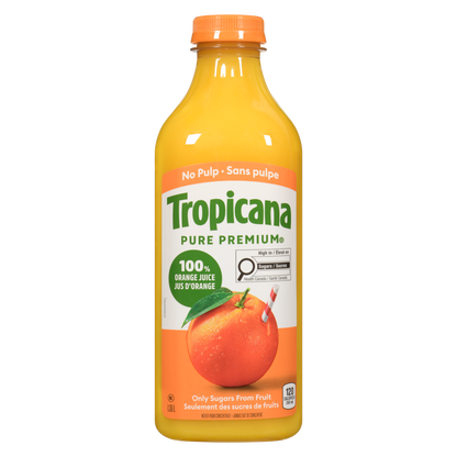 Tropicana Orange Juice, No Pulp, 1.36 L