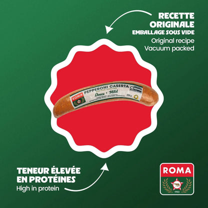 Roma Caserta Mild Pepperoni Stick, 200 g