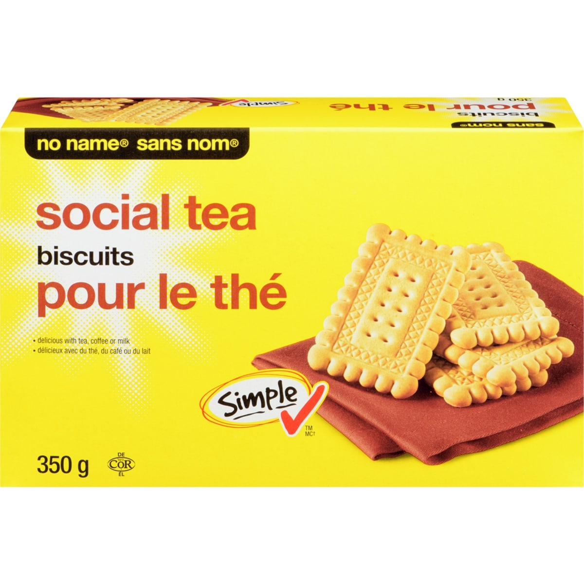 No Name Social Tea Biscuits, 350 g