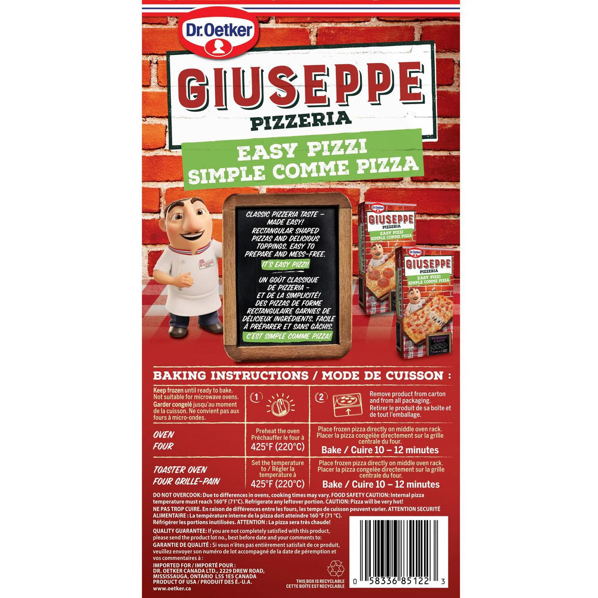Dr. Oetker Easy Pizzi Three Cheese Pizza, 560 g