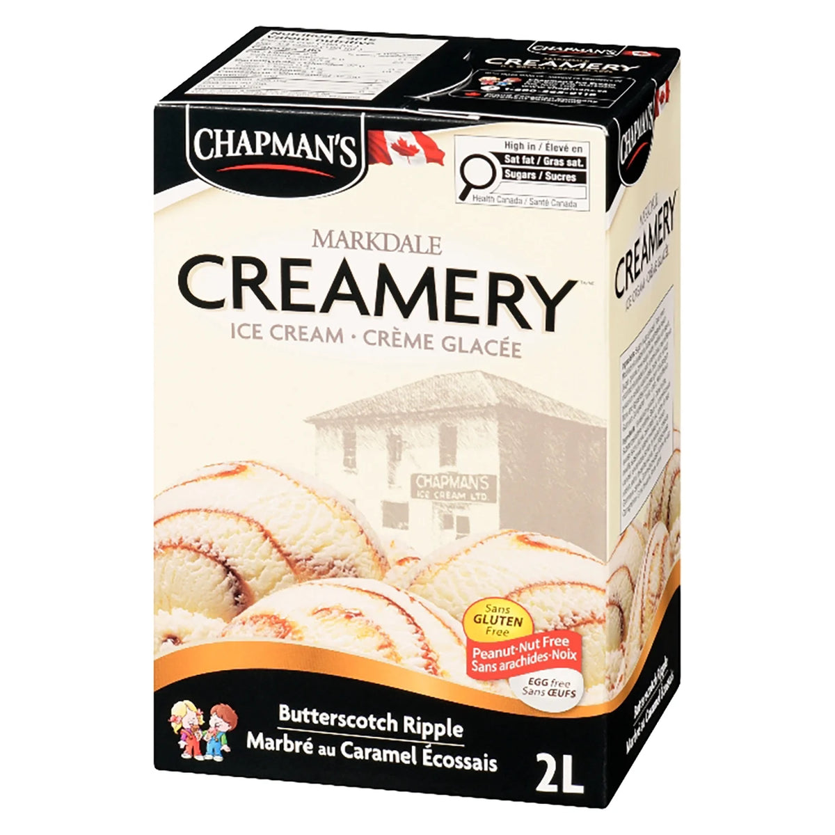 Chapman's Butterscotch Ripple Ice Cream, 2 L