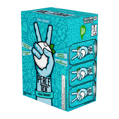 Peace Tea Sno-Berry Iced Tea Cans, 12 × 341 mL