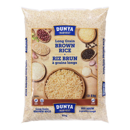 Dunya Harvest Long Grain Brown Rice, 8 kg