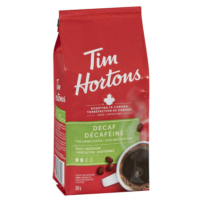 Tim Hortons Fine Grain Decaffeinated Coffee, 300 g