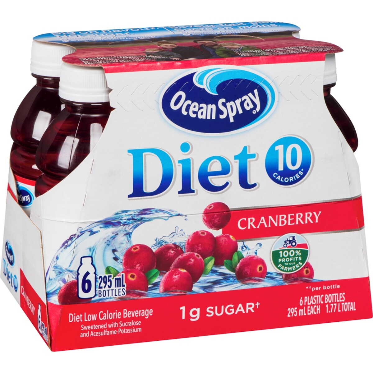 Ocean Spray Diet Cranberry Juice Drink, 6 × 295 mL