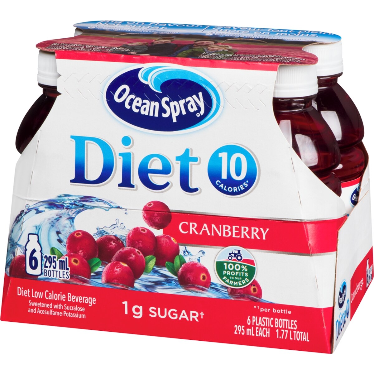 Ocean Spray Diet Cranberry Juice Drink, 6 × 295 mL