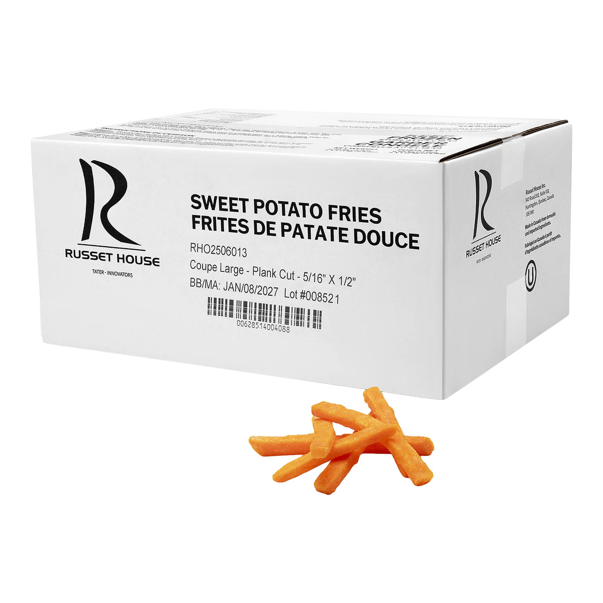 Russet House Sweet Potato Fries, 6 × 1.13 kg