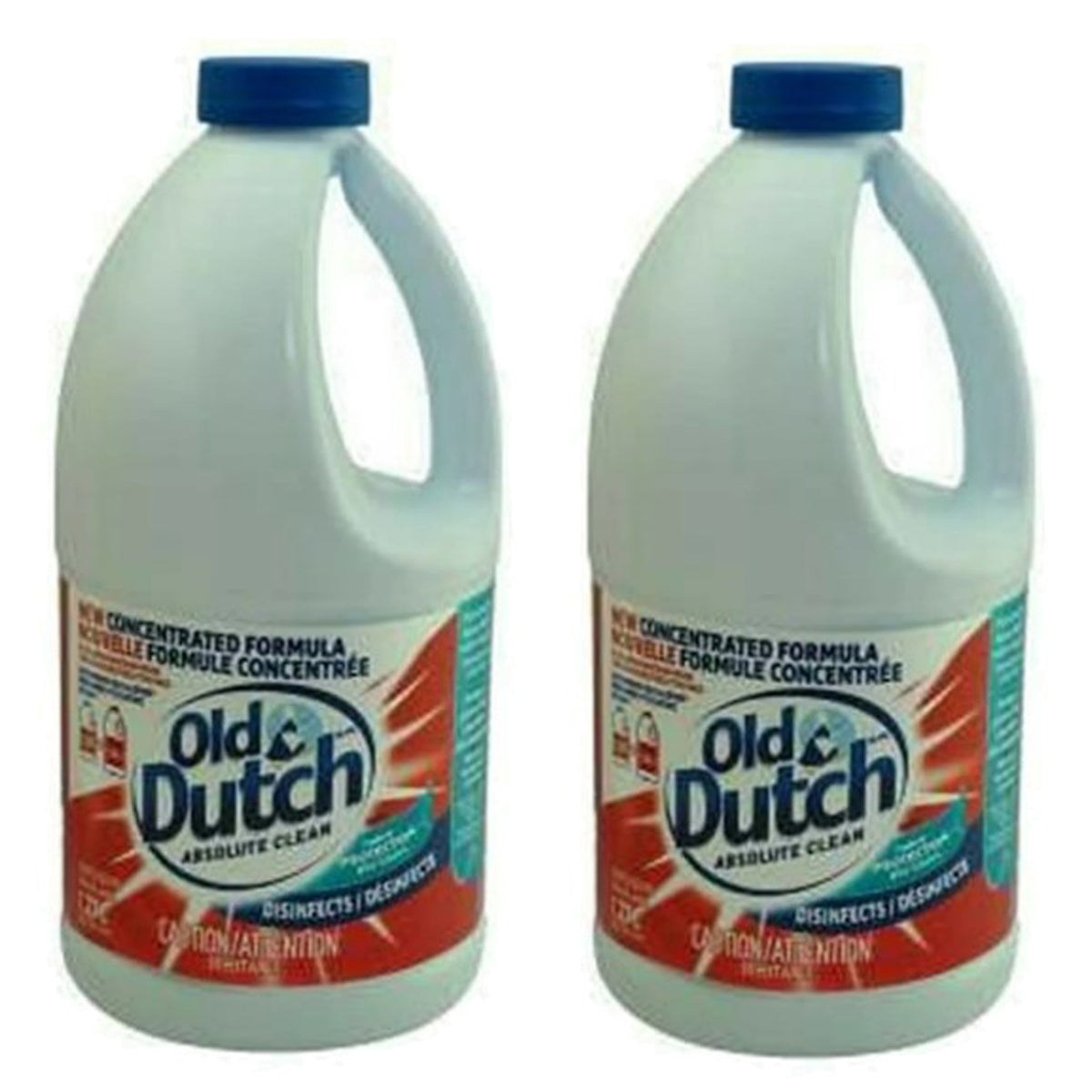 Old Dutch Disinfecting Bleach, 2 × 1.27 L