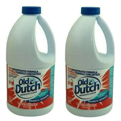 Old Dutch Disinfecting Bleach, 2 × 1.27 L