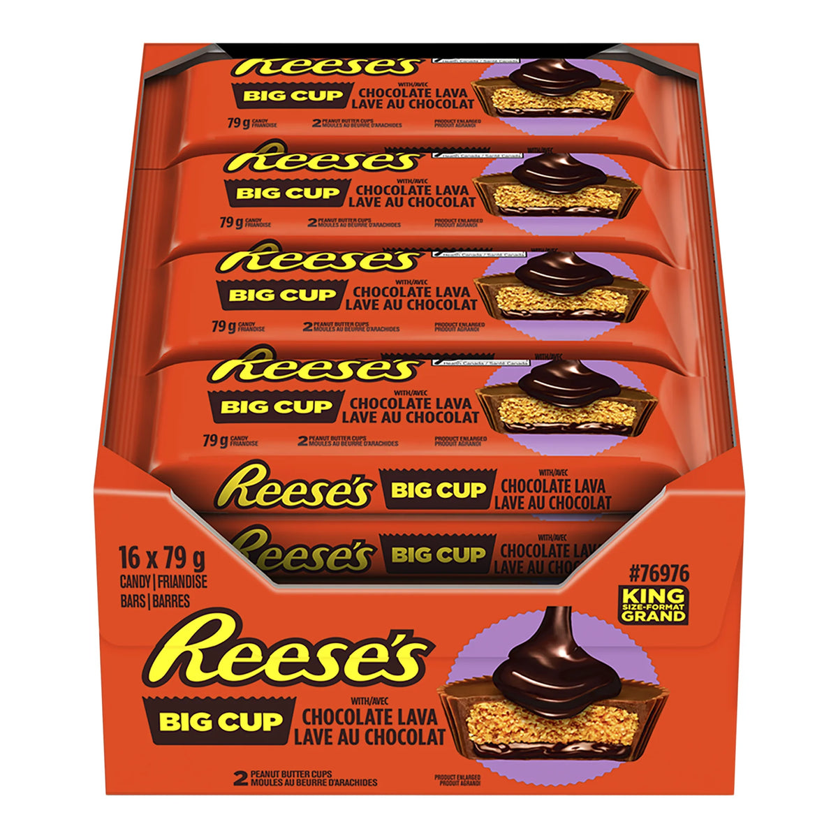 Reese's Big Cup With Chocolate Lava, 16 × 79 g