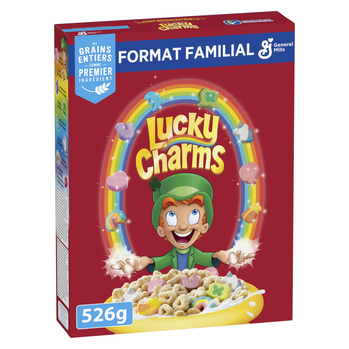 Lucky Charms Breakfast Cereal with Marshmallows, Family Size, 526 g