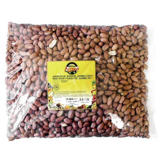 Amira Red Skin Jumbo Raw Peanuts, 2.49 kg