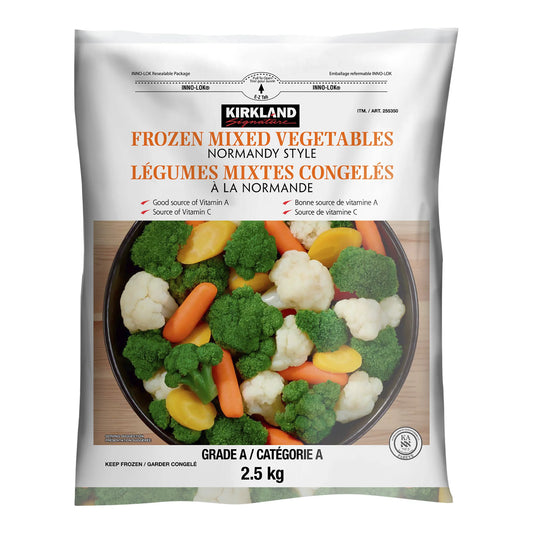Kirkland Signature Frozen Mixed Vegetables, 2.5 kg