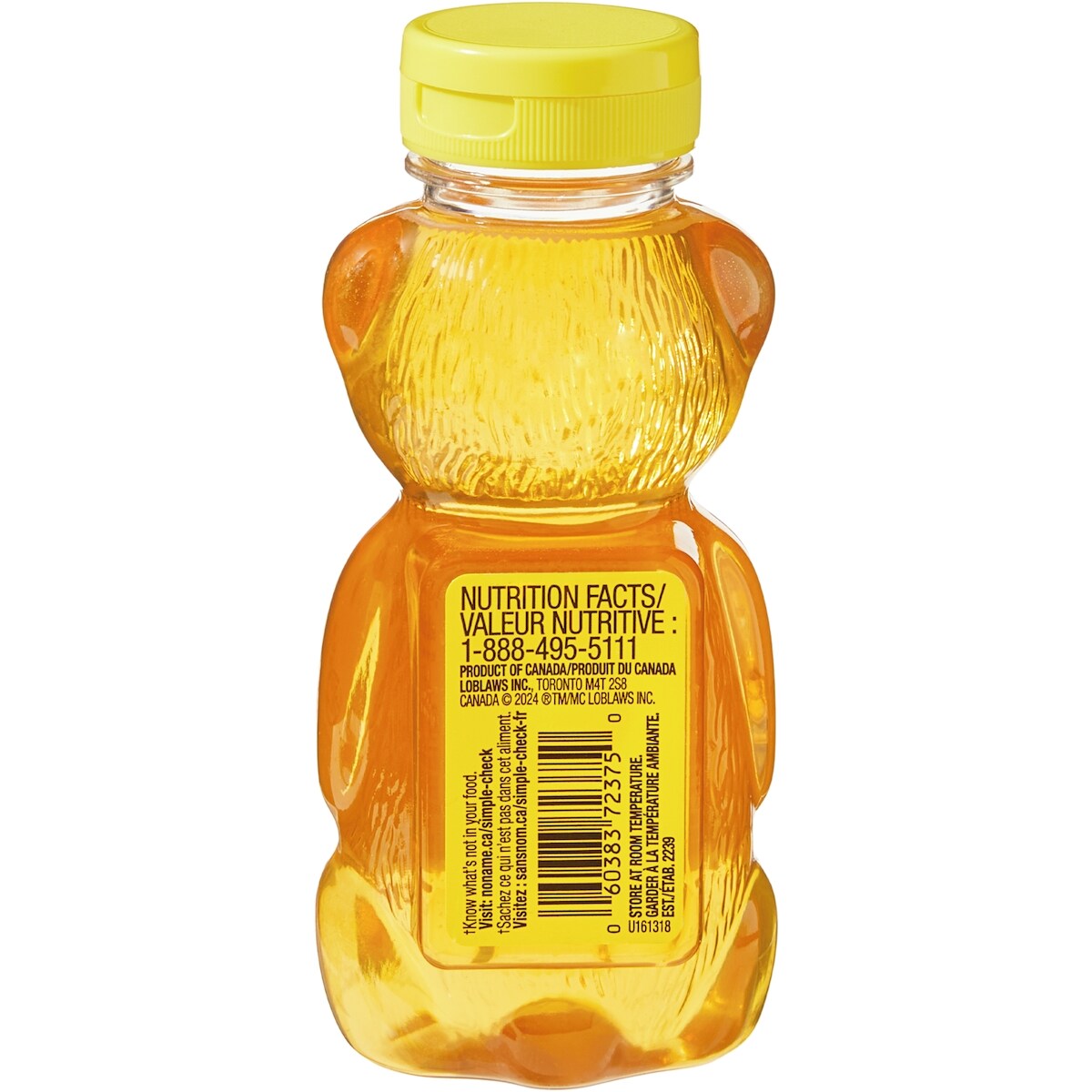 No Name 100% Canadian Pure Liquid Honey, 375 g