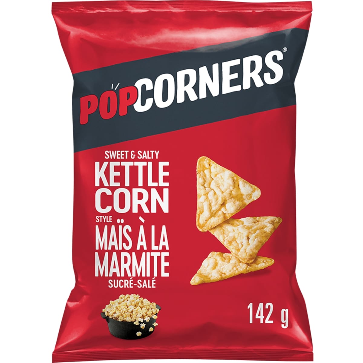 PopCorners Sweet & Salty Kettle Corn Style Flavoured Popped-Corn Chips, 142 g