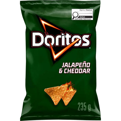 Doritos Jalapeño & Cheddar Flavoured Tortilla Chips, 235 g