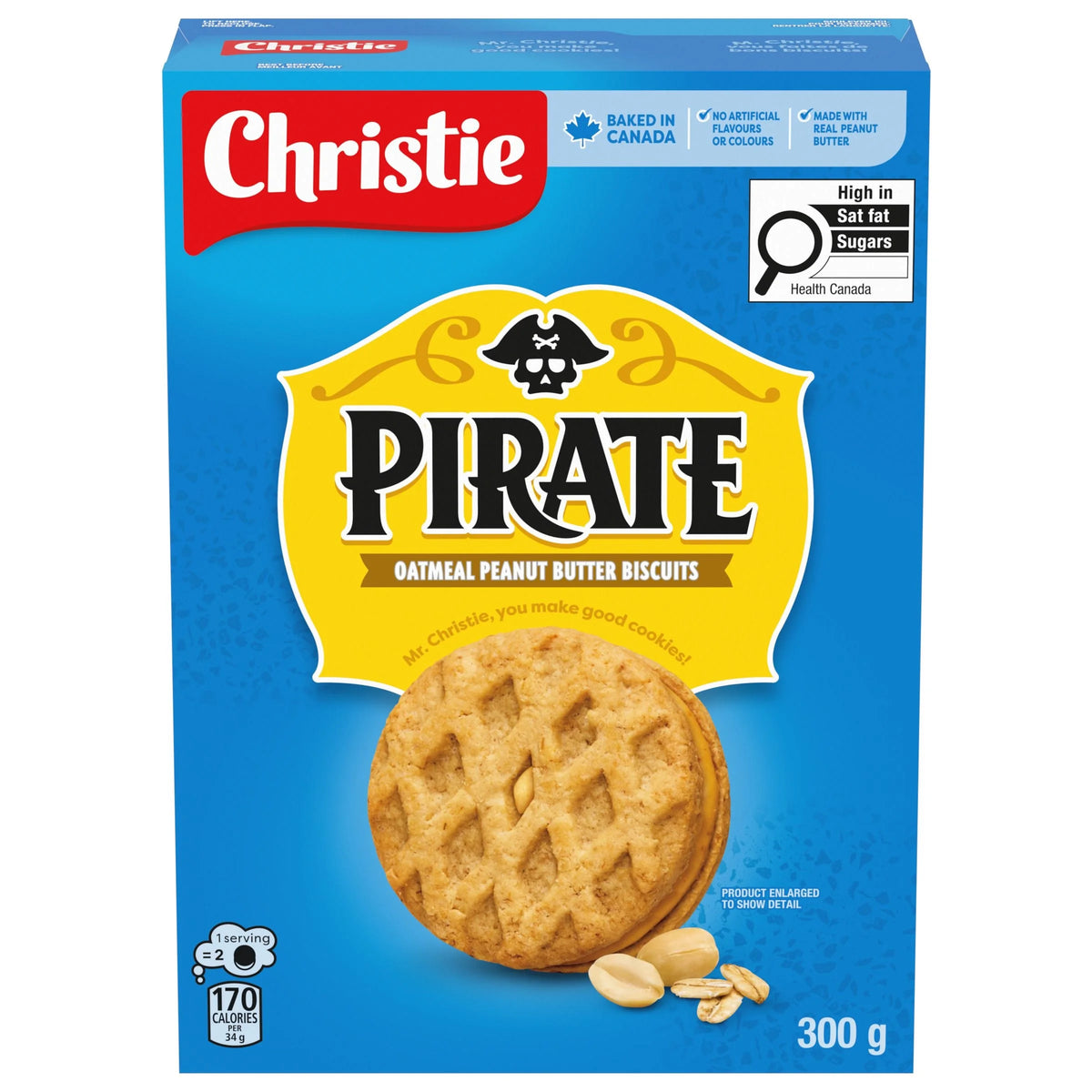 Peek Freans Pirate Oatmeal Peanut Butter Cookies, 300 g