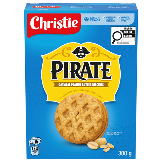 Peek Freans Pirate Oatmeal Peanut Butter Cookies, 300 g