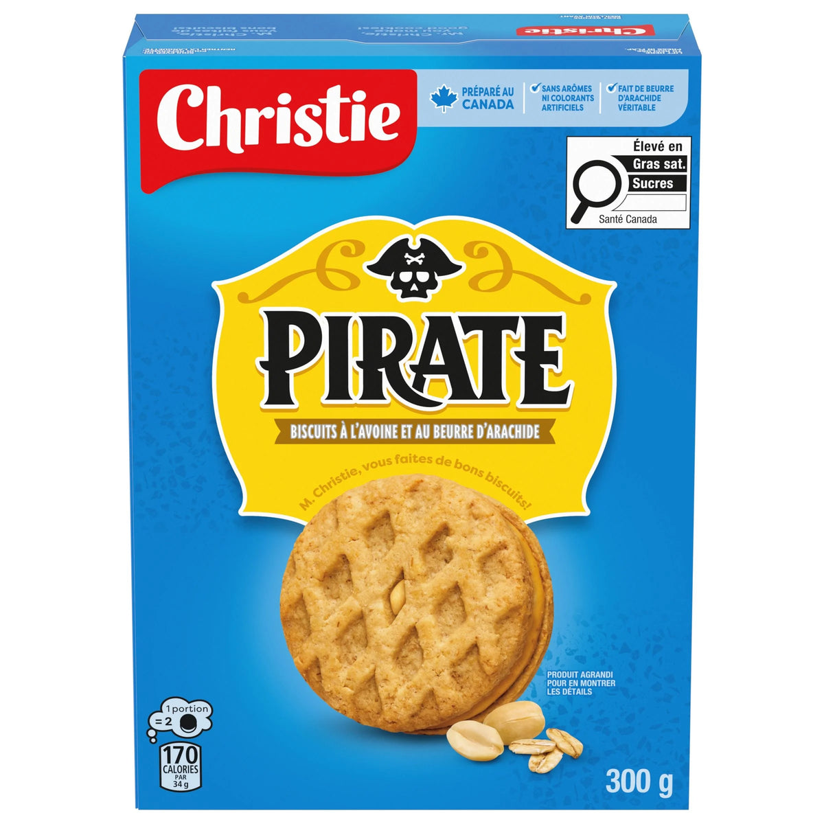 Peek Freans Pirate Oatmeal Peanut Butter Cookies, 300 g