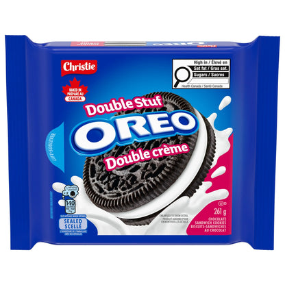Oreo Double Stuf Chocolate Sandwich Cookies, 261 g