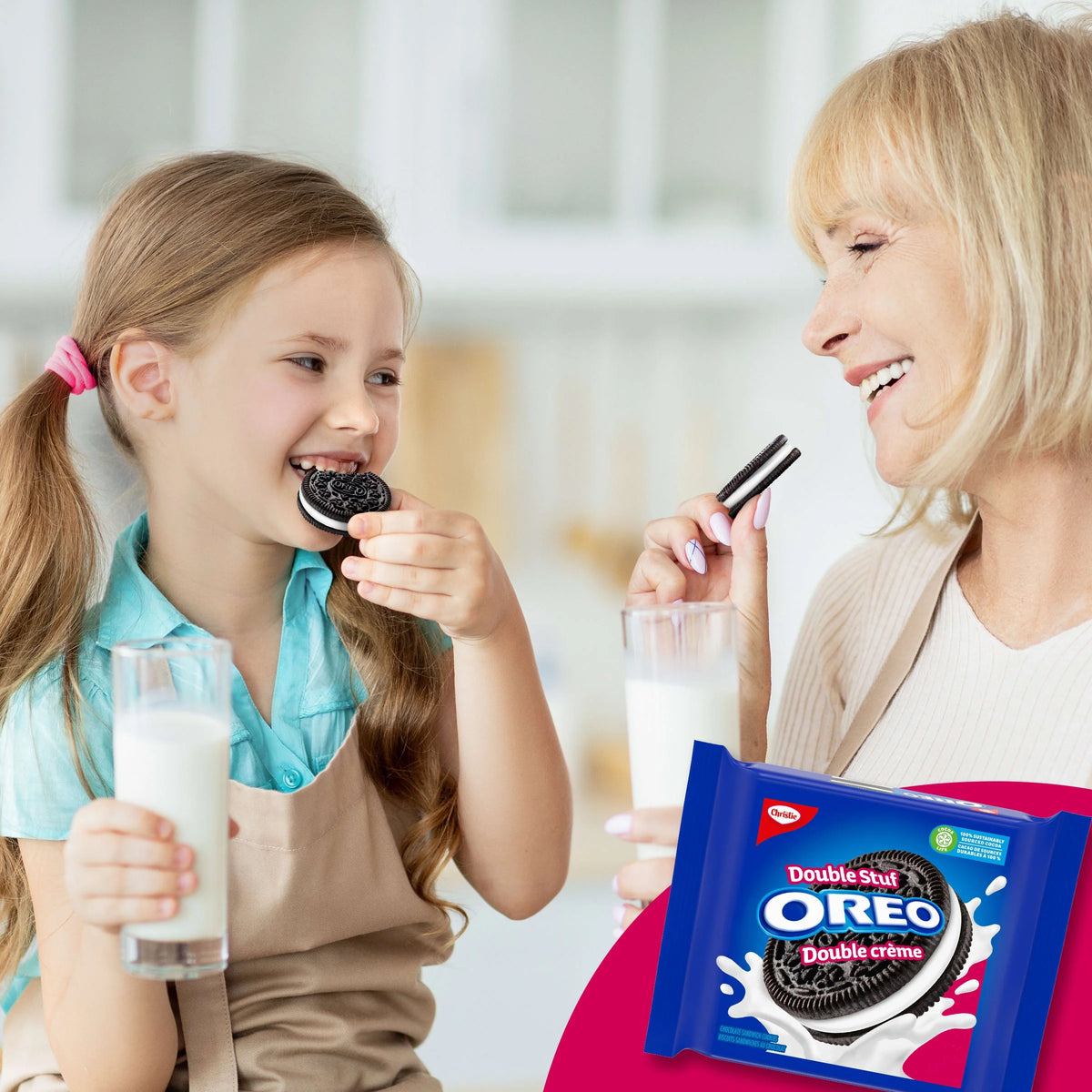 Oreo Double Stuf Chocolate Sandwich Cookies, 261 g