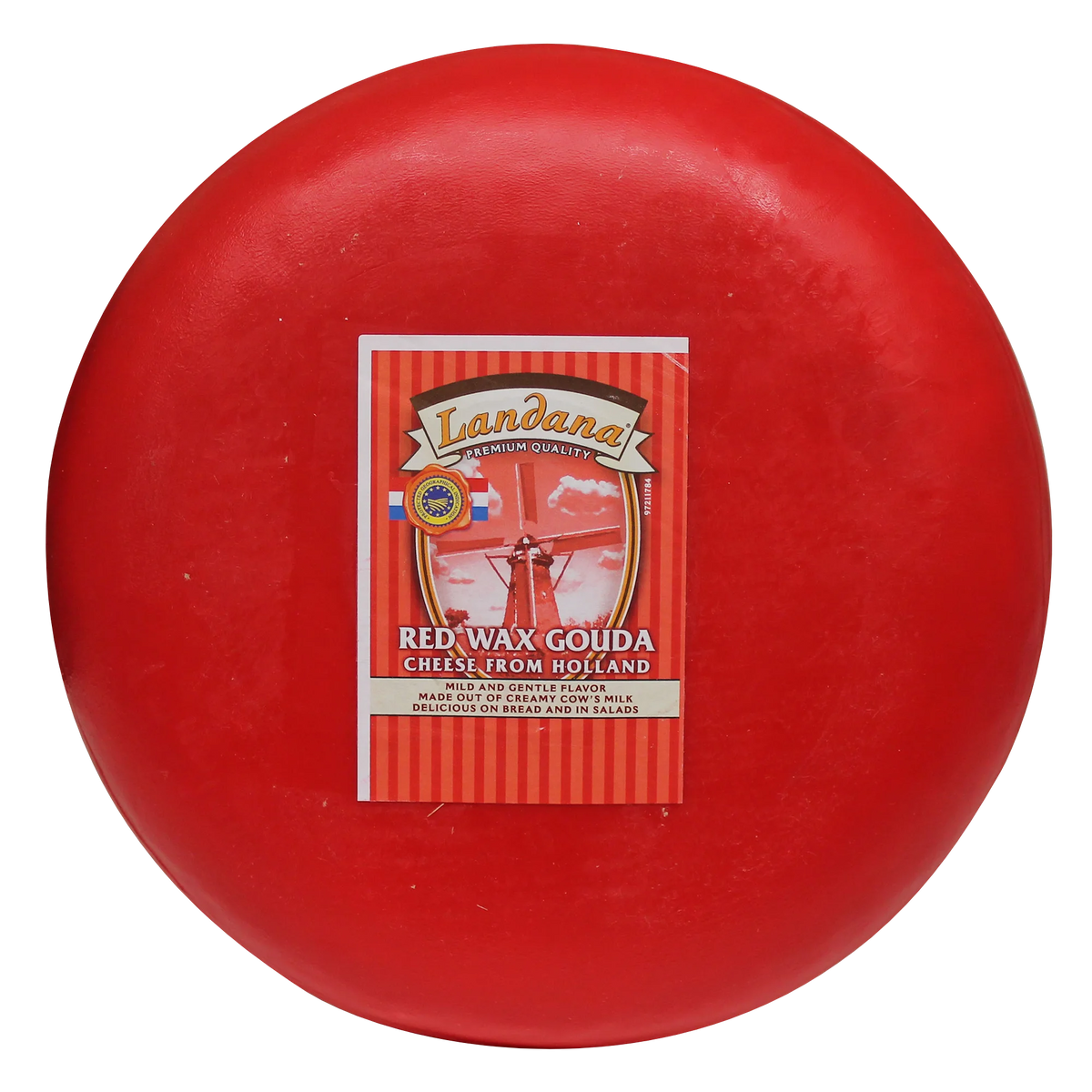 Landana Red Wax Gouda, 4 kg average weight