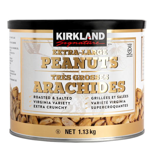 Kirkland Signature Super Extra-Large Peanuts, Roasted and Salted, 1.13 kg