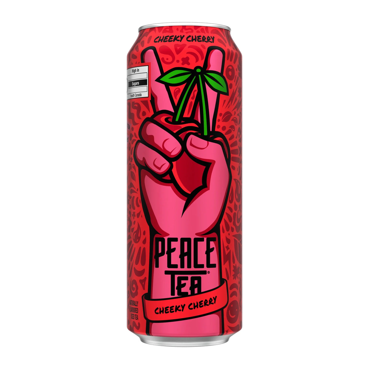 Peace Tea Cheeky Cherry Iced Tea Can, 695 mL