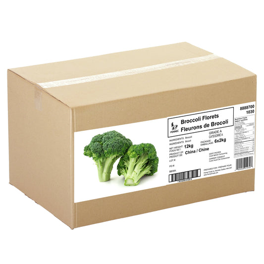 Fennec Frozen Broccoli Florets, 6 × 2 kg