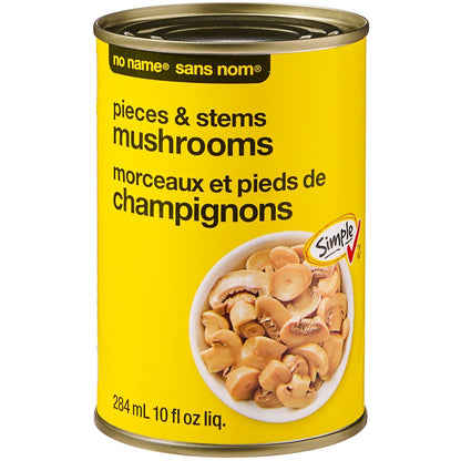 No Name Mushroom Pieces & Stems, 284 mL