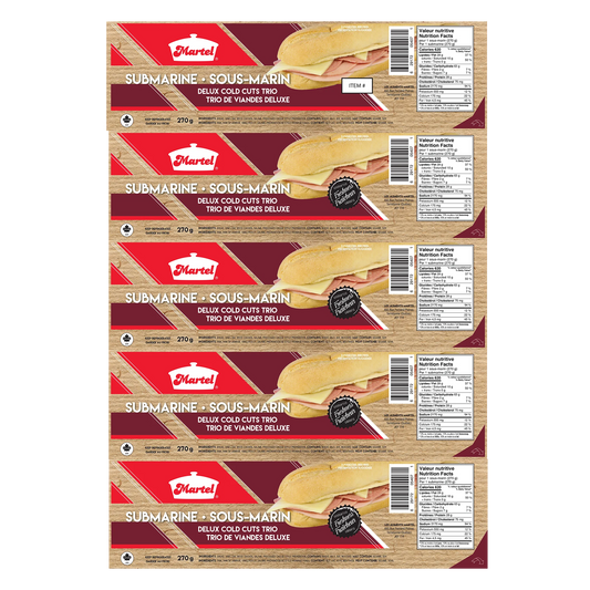 Martel Submarine Sandwich, 5 × 270 g