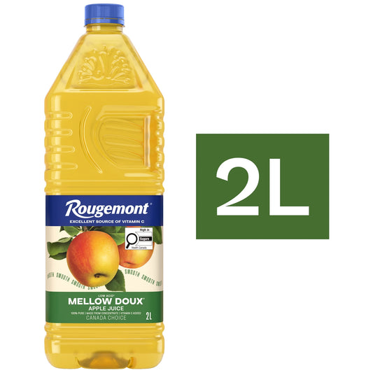 Rougemont No Sugar Added Low Acid Mellow Apple Juice, 2 L