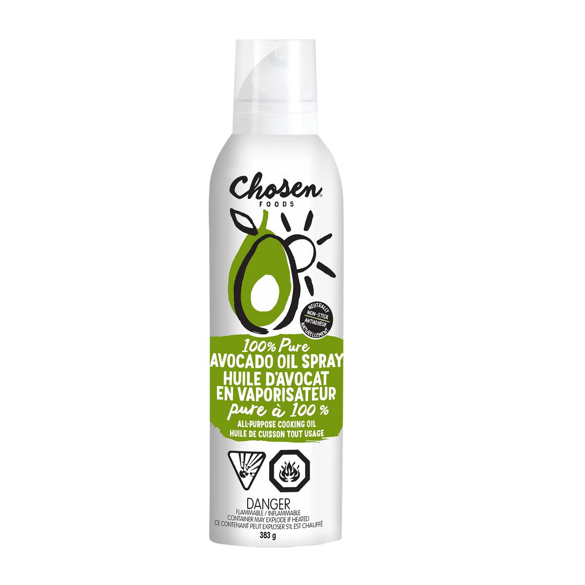 Chosen Foods 100% Avocado Oil Spray, 2 × 383 g