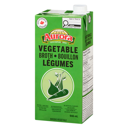 Aurora Vegetable Broth, 946 mL