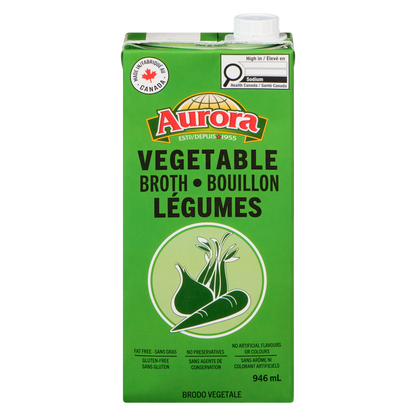 Aurora Vegetable Broth, 946 mL