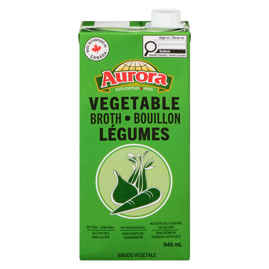 Aurora Vegetable Broth, 946 mL