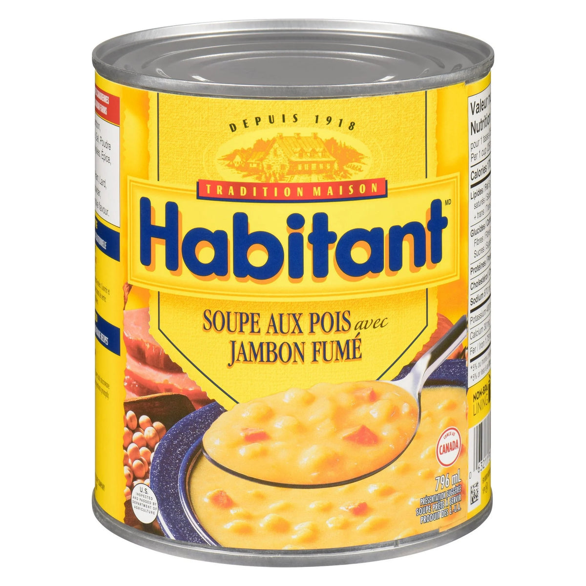 Habitant Pea Soup with Smoked Ham, 796 mL