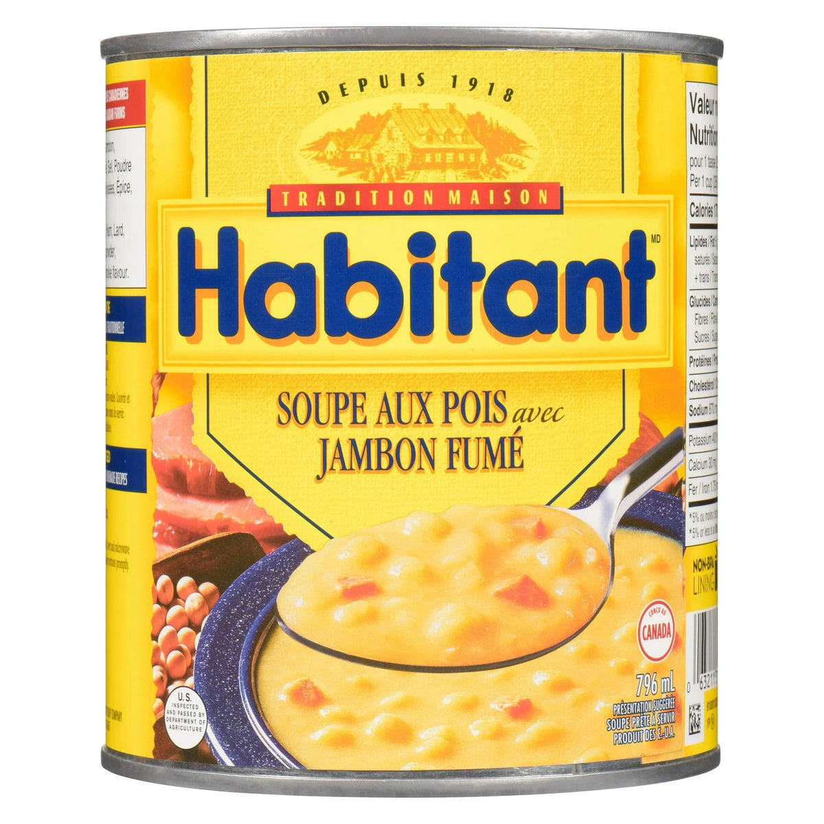 Habitant Pea Soup with Smoked Ham, 796 mL